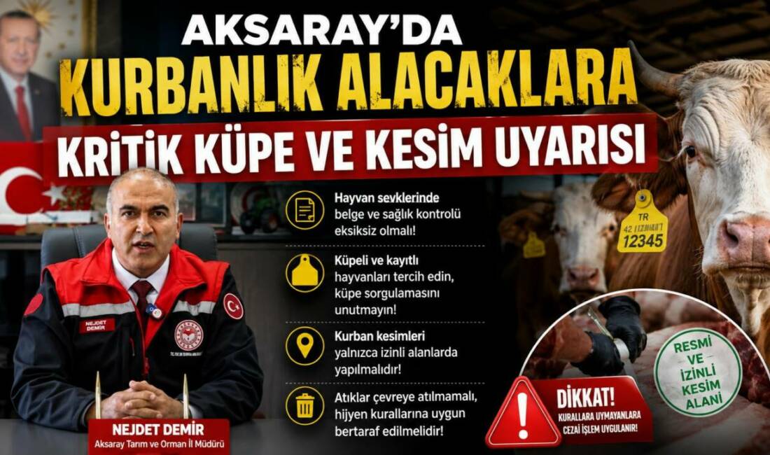 Kurban Bayramı öncesi yapılan bir uyarı, hem kurbanlık alacakları hem