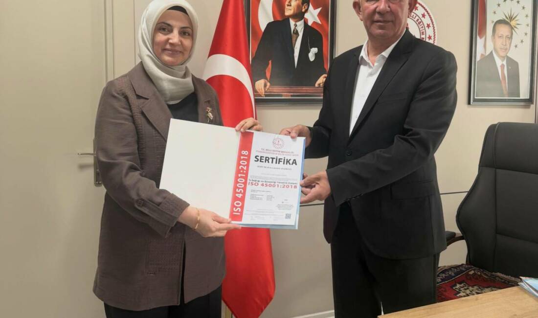 Aksaray’da Şehit Mustafa Keser Anaokulu, üç uluslararası kalite belgesi alarak