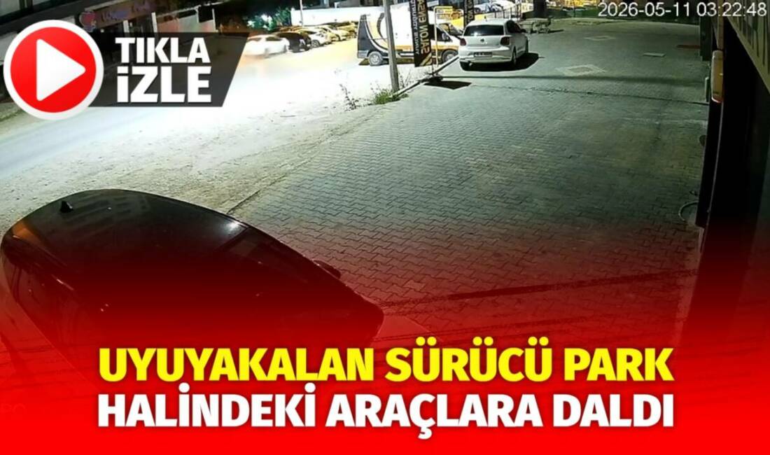 Bursa'da direksiyon başında uyuyakalan sürücü, park halindeki araçlara çarptı. O