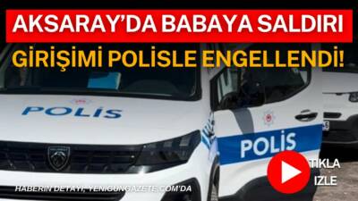 Aksaray Selçuklu Caddesi’nde bir kişi, tartıştığı babasının peşine kesici aletle
