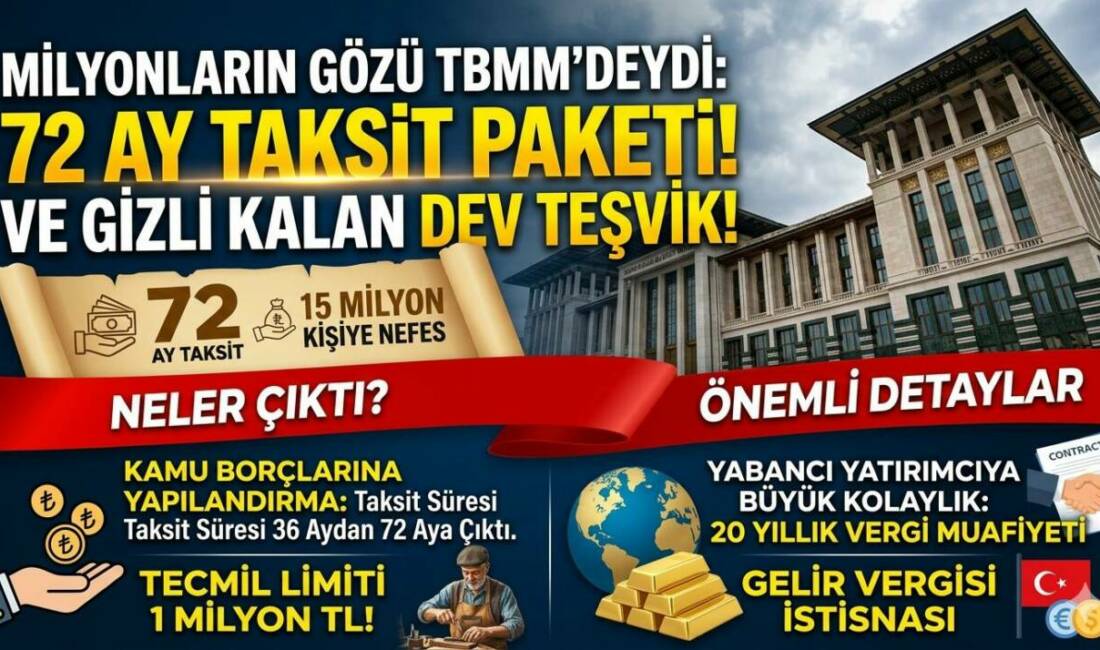 Günlerdir kulislerde konuşulan, milyonlarca vatandaşı ve ekonomi piyasalarını kökten değiştirecek