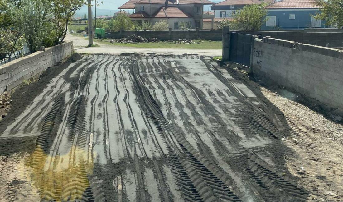 Aksaray’ın Demirci beldesinde altyapı ve ulaşım yatırımları kapsamında hazırlıklar hız
