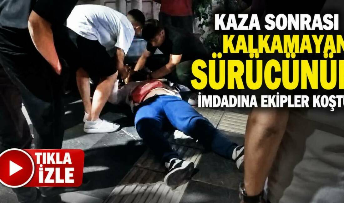 Kaza sonrası ayağa kalkamayan sürücünün imdadına ekipler koştu! Aksaray’ın Taşpazar Mahallesi Ankara Caddesi’nde hafif ticari araç ile motosikletin