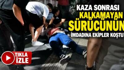 Aksaray’ın Taşpazar Mahallesi Ankara Caddesi’nde hafif ticari araç ile motosikletin