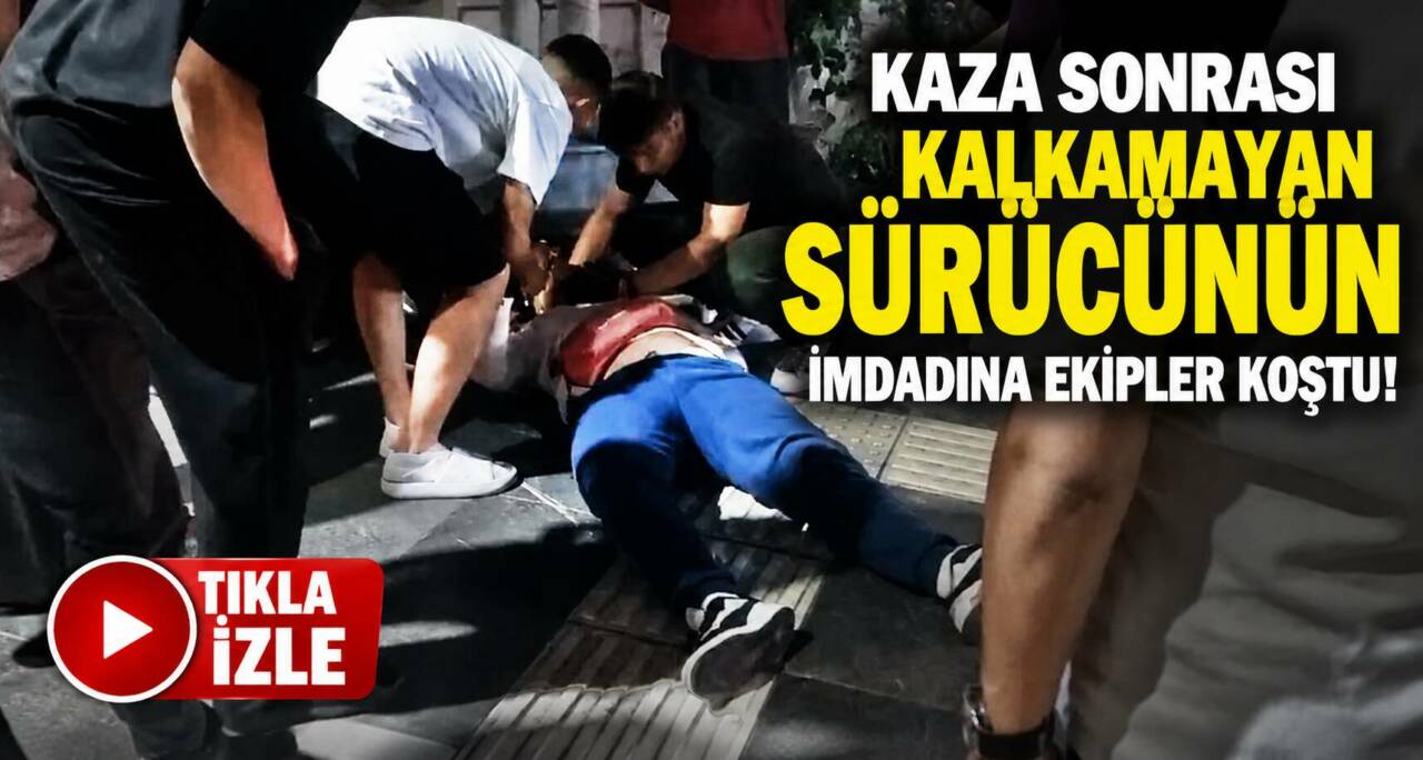 Aksaray’ın Taşpazar Mahallesi Ankara Caddesi’nde hafif ticari araç ile motosikletin