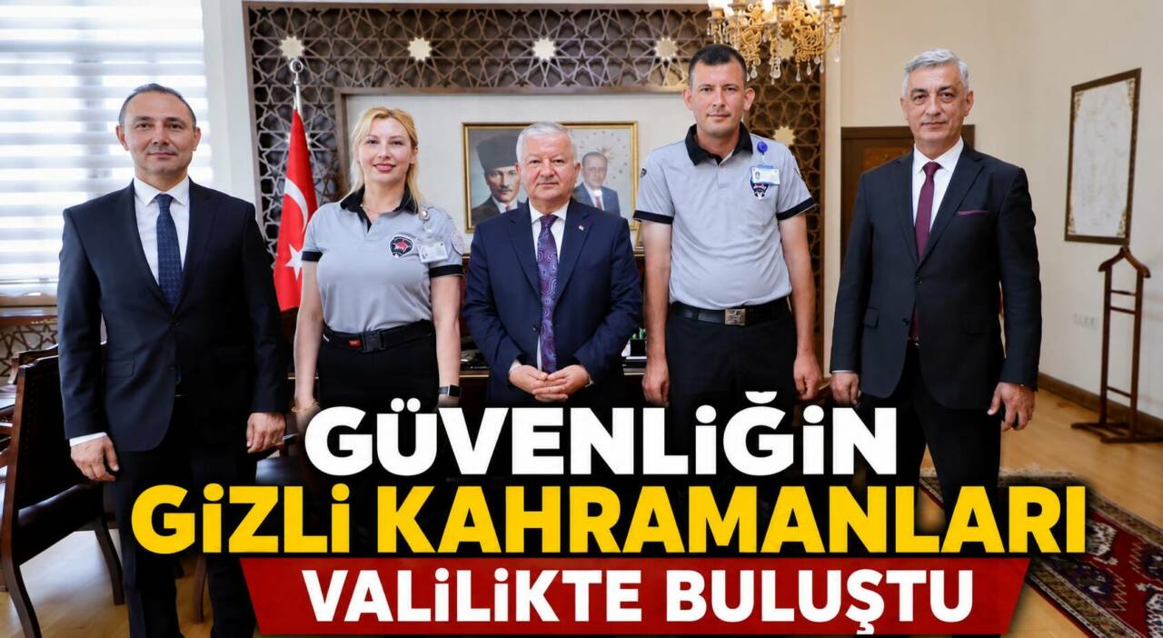 Aksaray’da Özel Güvenlik Haftası kapsamında özel güvenlik görevlileri ve emniyet