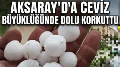 Aksaray’ın Eskil ilçesine bağlı Bayramdüğün Köyü’nde öğleden sonra etkili olan