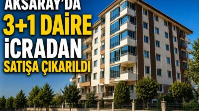 Aksaray Merkez Zafer Mahallesi’nde bulunan 3+1 daire, icra yoluyla satışa