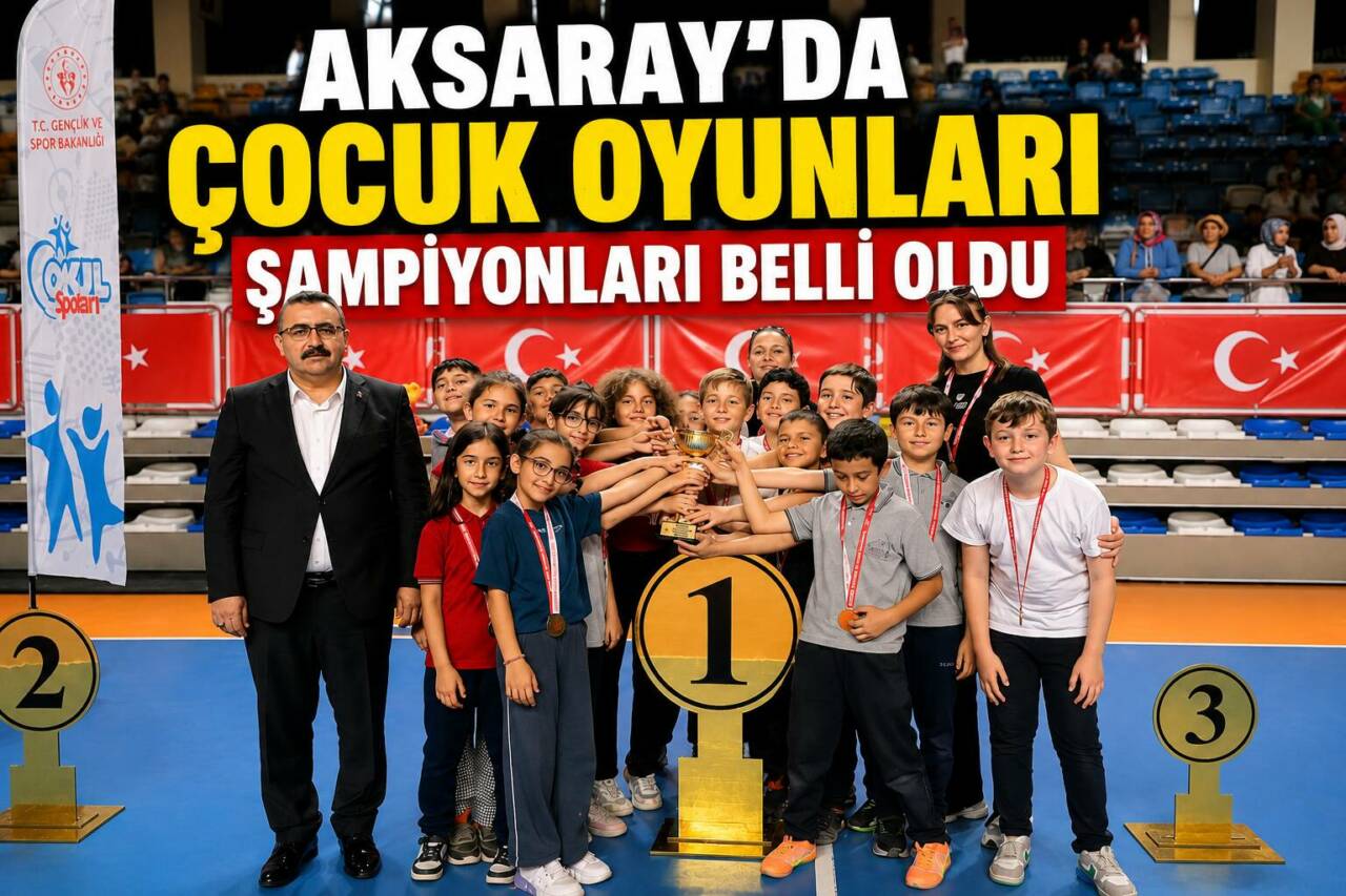 Aksaray’da 2025-2026 Eğitim Öğretim Yılı kapsamında düzenlenen Geleneksel Çocuk Oyunları