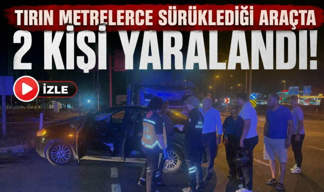 Aksaray’da tır ile otomobilin karıştığı trafik kazasında 2 kişi yaralandı.