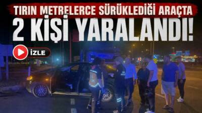 Aksaray’da tır ile otomobilin karıştığı trafik kazasında 2 kişi yaralandı.