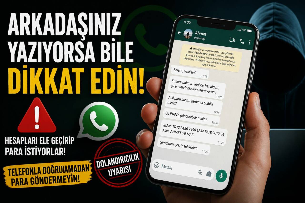 WhatsApp hesaplarını ele geçiren dolandırıcılar, arkadaş ve akraba gibi davranarak