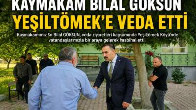 Aksaray’da görev süresinin sona ermesi nedeniyle veda ziyaretlerini sürdüren Kaymakam