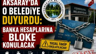 Aksaray’ın Eskil İlçesine bağlı Eşmekaya beldesinde belediye, emlak, su, yapılandırma,