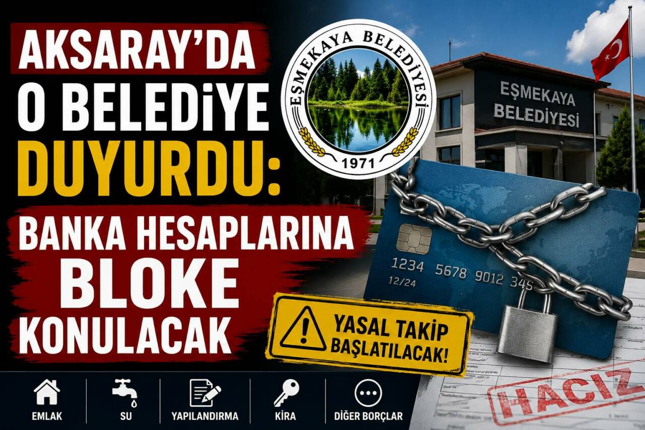 Aksaray’ın Eskil İlçesine bağlı Eşmekaya beldesinde belediye, emlak, su, yapılandırma,