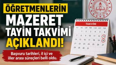 Millî Eğitim Bakanlığı, 2026 yılı yaz tatili döneminde öğretmenlerin mazerete