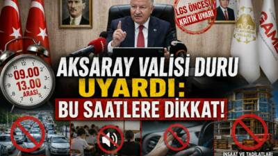 Aksaray’da 13 Haziran Cumartesi günü (yarın) gerçekleştirilecek Liselere Geçiş