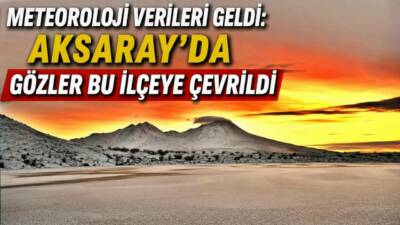Konya Meteoroloji Bölge Müdürlüğü, Aksaray ve ilçeleri için yeni hava