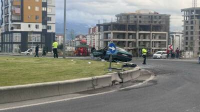 Kayseri'nin merkez Melikgazi ilçesinde meydana gelen trafik kazasında yaralanan 4