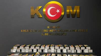 Kırşehir'de 10 bin dolu makaron (filtreli sigara kağıdı) ele geçirildi,