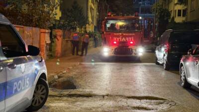 Kayseri'nin merkez Kocasinan ilçesinde bir evde çıkan yangında dumandan etkilenen