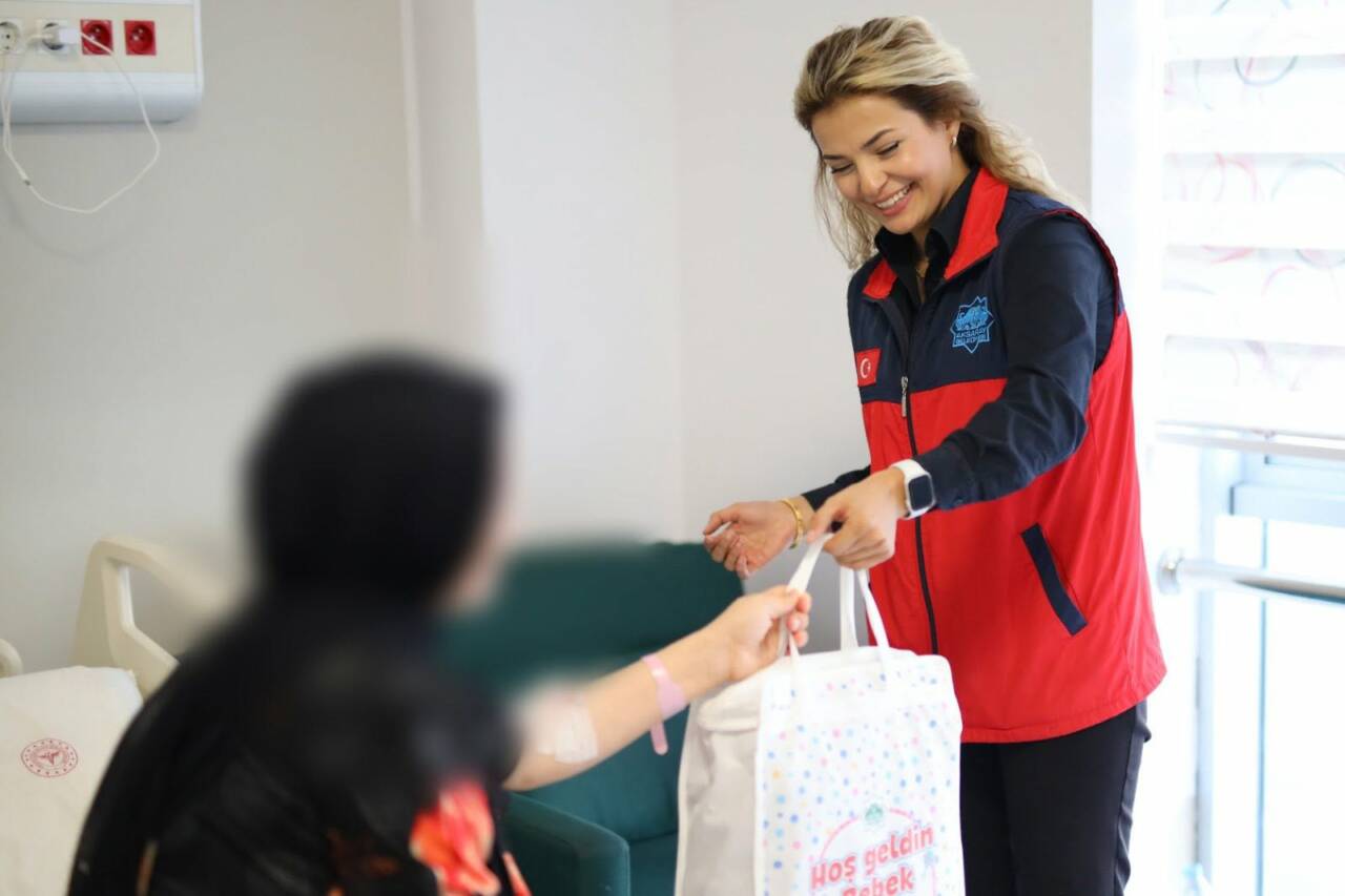 Aksaray Belediyesi, yeni doğan bebekler için hazırladığı özel setleri ailelere
