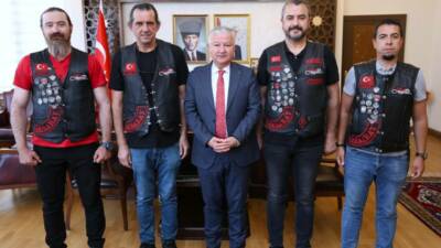Aksaray Valisi Murat Duru, Türkchopper MC Türkiye Motosiklet Kulübü temsilcilerini