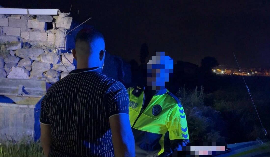 Kayseri’de yangını merak ederek olay yerine gelen alkollü sürücü yakayı