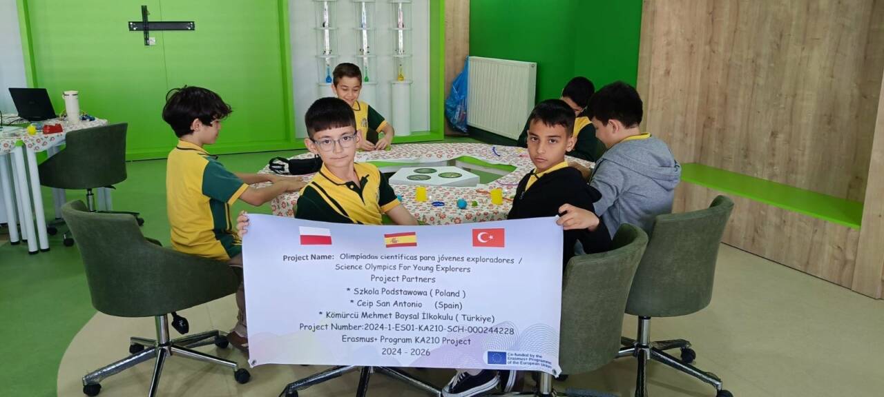 Kömürcü Mehmet Baysal İlkokulu’nun ortağı olduğu Erasmus+ “Genç Kaşifler İçin
