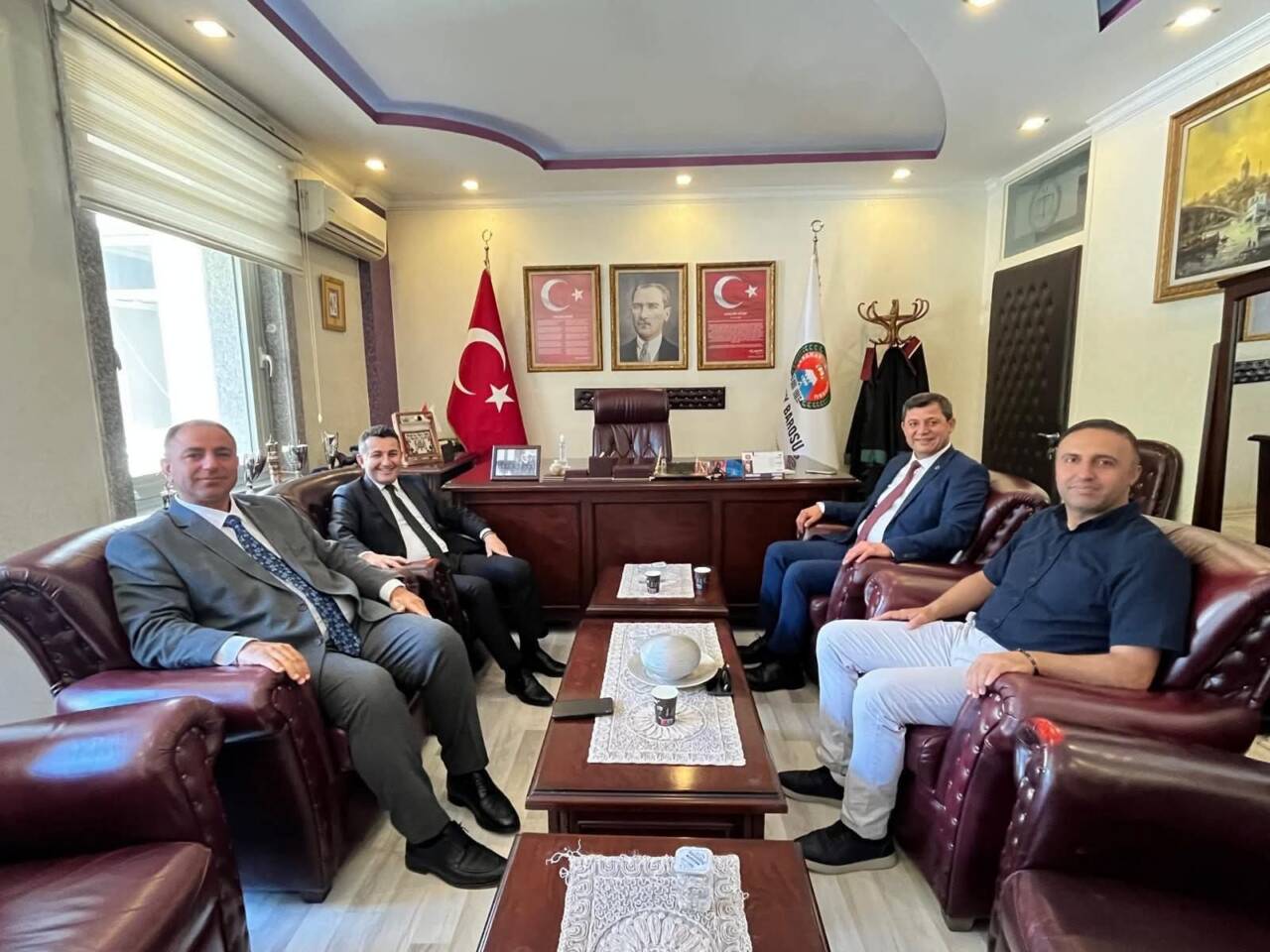 Aksaray Vali Yardımcıları Mustafa Duruk ve Turan Soğukoluk, Aksaray Barosu’nu
