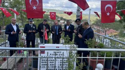 Kurban Bayramı kapsamında Güzelyurt’ta şehit kabirleri ziyaret edilerek dualar edildi,