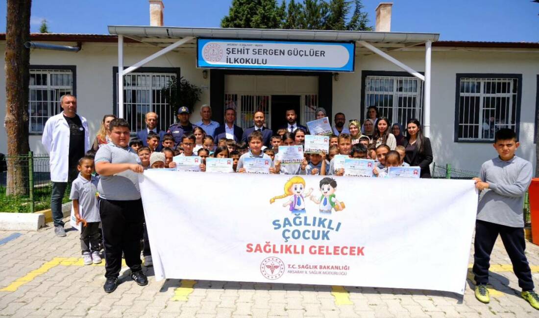 Aksaray’ın Güzelyurt ilçesine bağlı Ihlara’da düzenlenen etkinlikte öğrencilere sağlık bilinci
