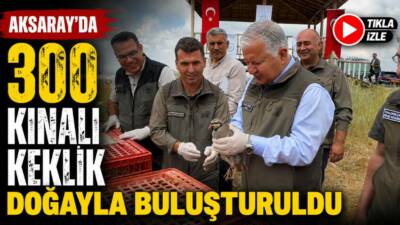 Aksaray’da Doğa Koruma ve Milli Parklar Genel Müdürlüğü tarafından yürütülen