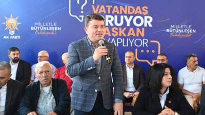 Aksaray Belediye Başkanı Evren Dinçer, Büyük Bölcek Mahallesi’nde vatandaşlarla buluşarak