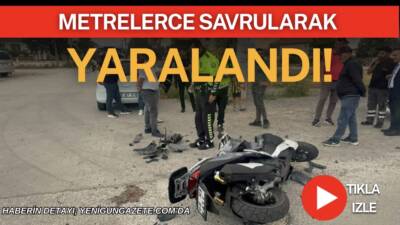 Aksaray’da otomobil ile motosikletin çarpıştığı kazada motosiklet sürücüsü yaralandı. Yaralı