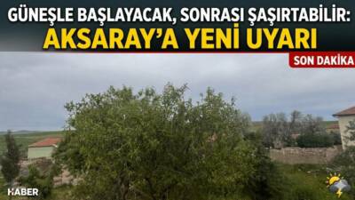 Aksaray’da günün ilk saatlerinde parçalı bulutlu hava etkili olacak. Ancak