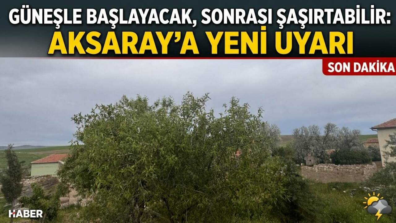 Aksaray’da günün ilk saatlerinde parçalı bulutlu hava etkili olacak. Ancak