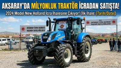 Aksaray İcra Dairesi 2025/740 TLMT dosyasıyla 2024 model New Holland