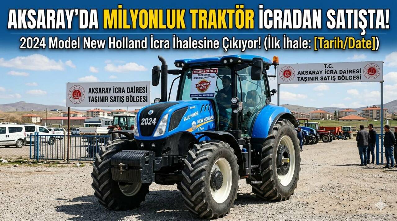 Aksaray İcra Dairesi 2025/740 TLMT dosyasıyla 2024 model New Holland