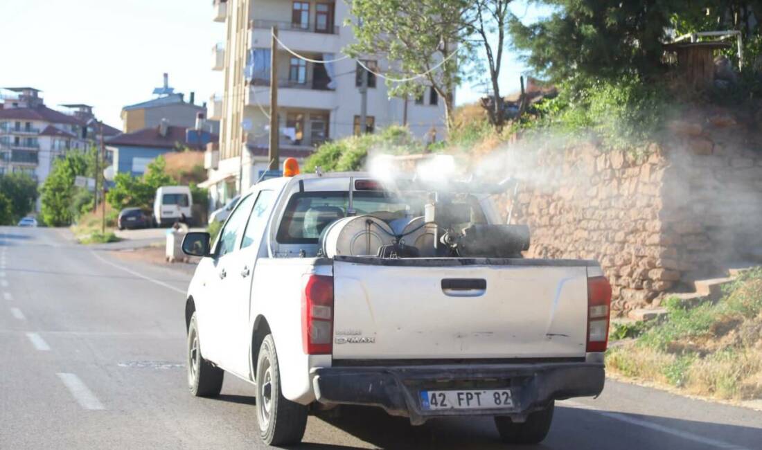 Aksaray’da haşerelere karşı ilaçlama seferberliği sürüyor Aksaray Belediyesi, yaz aylarında artış gösteren sinek, böcek ve haşerelere