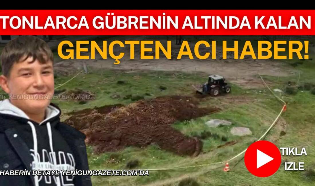 Aksaray’da hayvan gübresi boşaltırken dökülen yükün altında kalan 18 yaşındaki