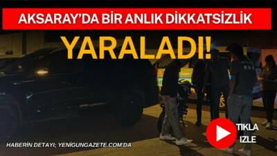 Aksaray’da meydana gelen trafik kazasında motosiklet ile jip çarpıştı. Kazada
