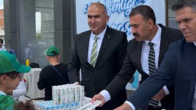 Aksaray'ın Sultanhanı ilçesinde, 1 Haziran Dünya Süt Günü kapsamında düzenlenen