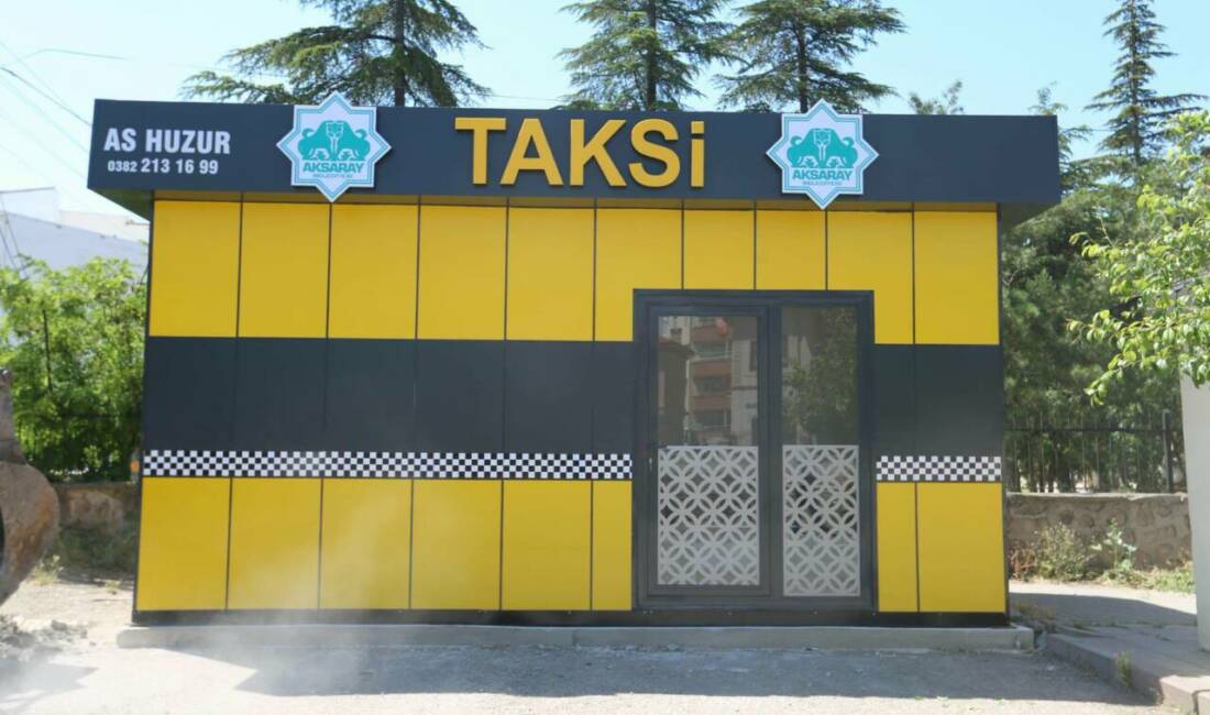 Aksaray Belediyesi, taksici esnafının çalışma koşullarını iyileştirmek için durak yenileme