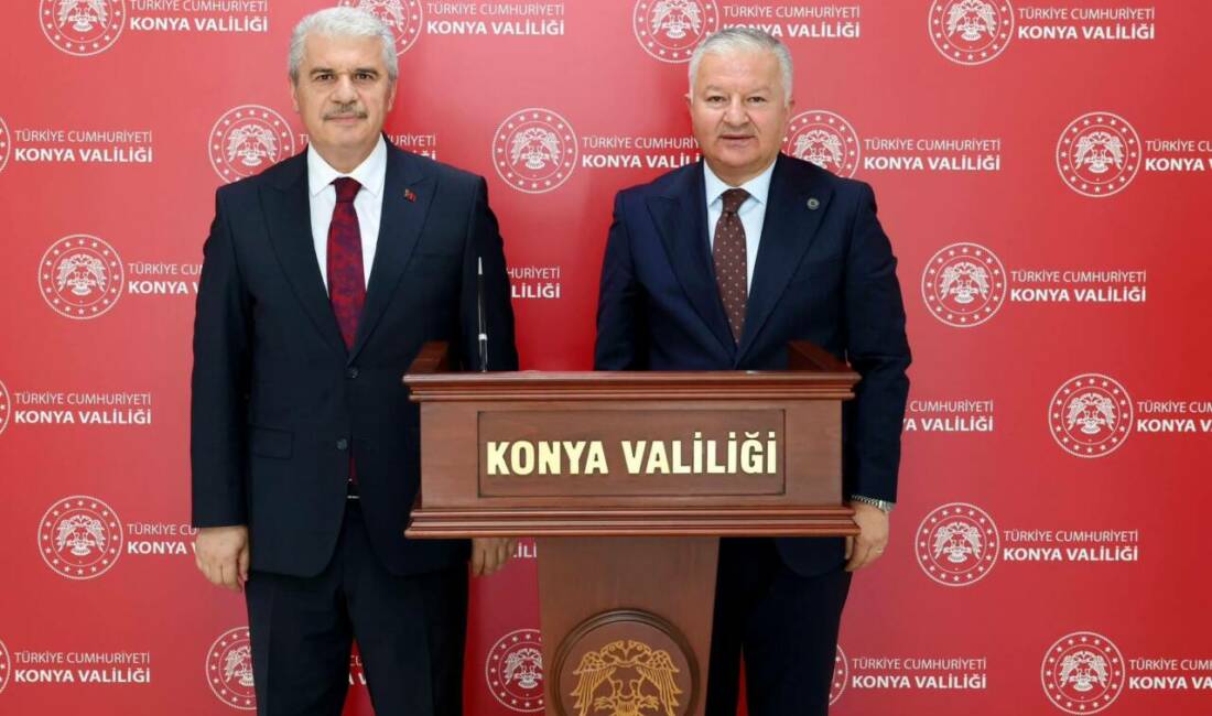 Aksaray Valisi Murat Duru, Konya Valisi İbrahim Akın’a iadeiziyarette bulundu.