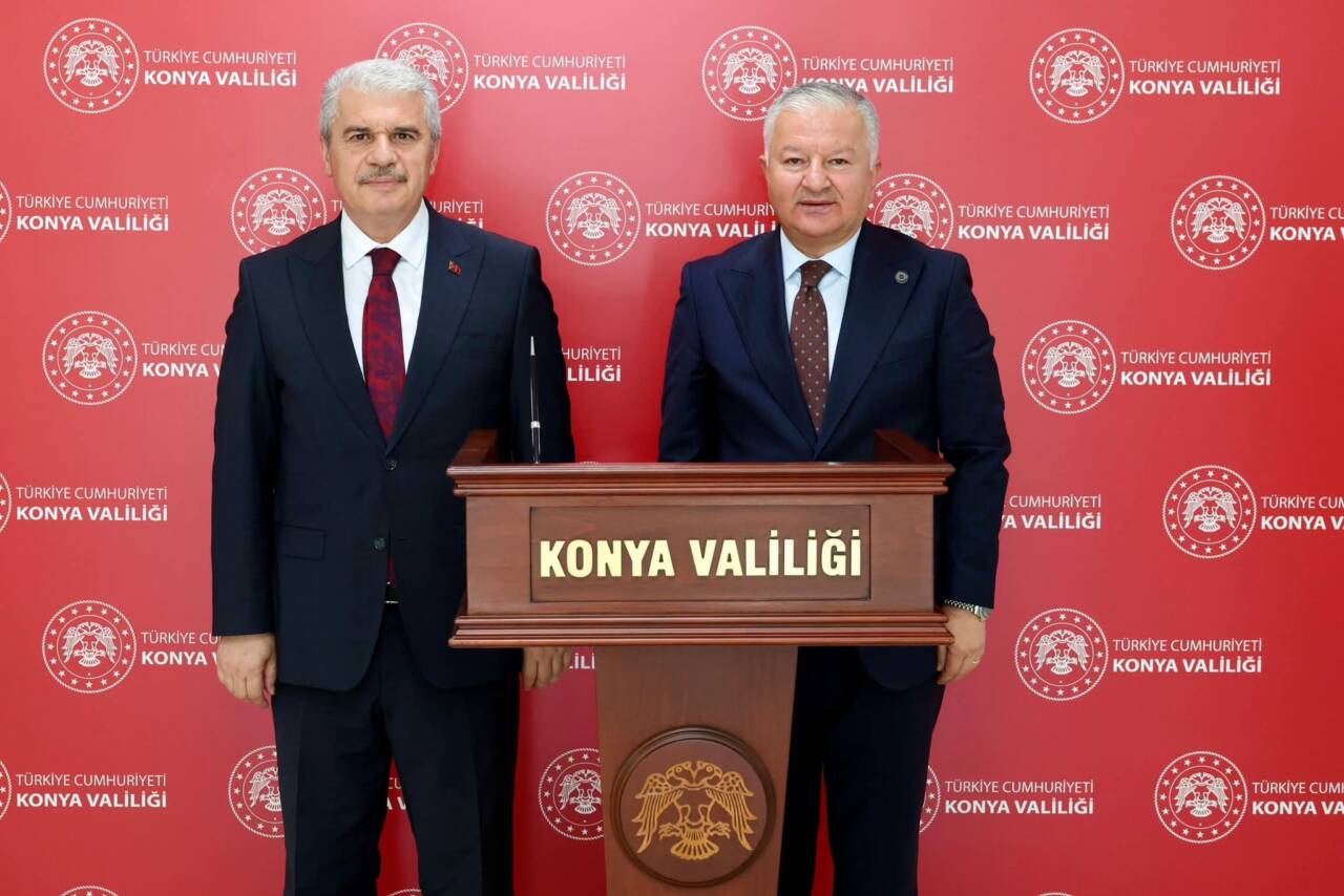 Aksaray Valisi Murat Duru, Konya Valisi İbrahim Akın’a iadeiziyarette bulundu.
