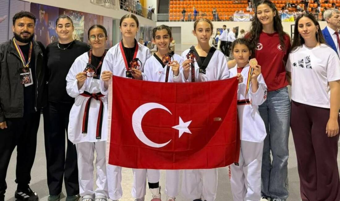 Kişinev’de düzenlenen uluslararası taekwondo turnuvasında Aksaraylı sporcular 5’te 4 yaparken