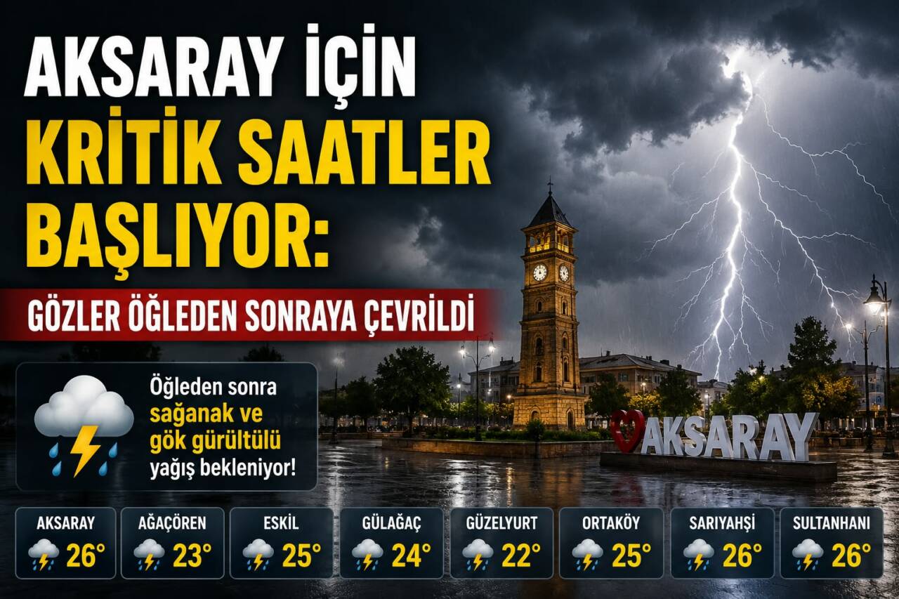 Meteoroloji’nin son tahmini dikkat çekti. Aksaray genelinde beklenen hava değişimi