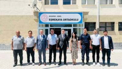 Eskil Kaymakamı Taha Soydaş, köy ve mahalle ziyaretleri kapsamında sahaya
