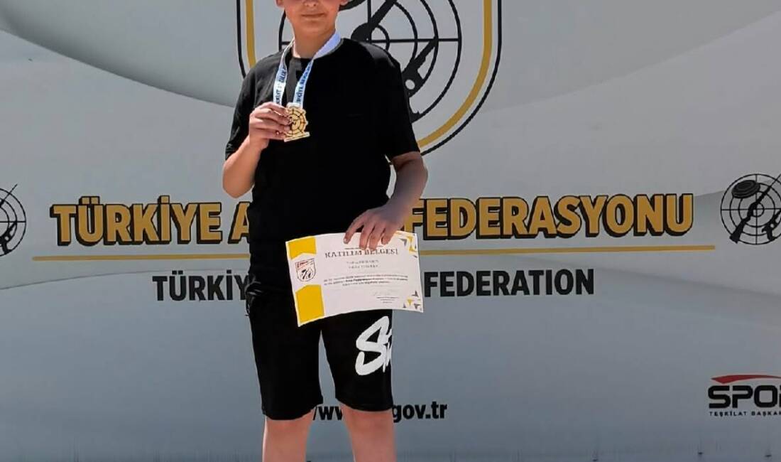 Altın Nişancı Talha Erkmen’den Türkiye Şampiyonluğu! 5-7 Haziran 2026 tarihleri arasında Kahramanmaraş’ta düzenlenen TRAP Ulusal Federasyon
